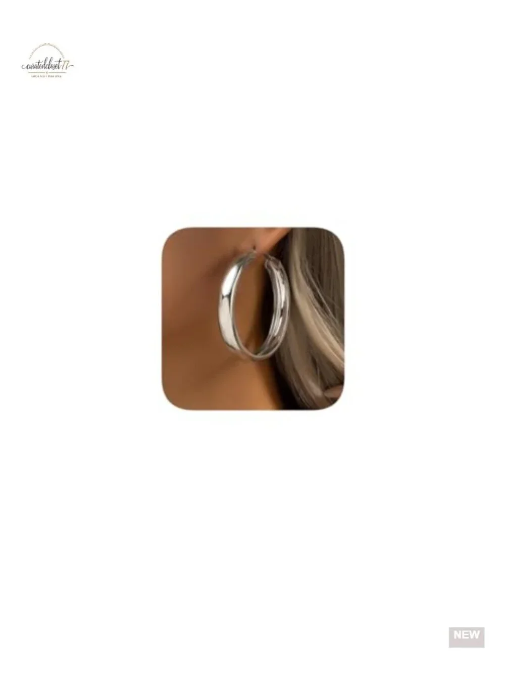 Large 60mm Chunky Hoop Earrings with Alloy Steel, Secure Click-Closure